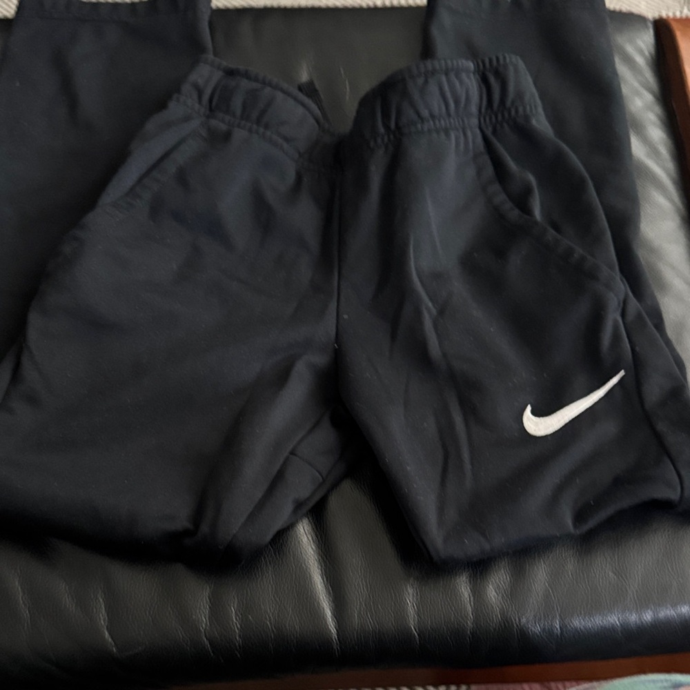 Nike Kids Dark Joggers with White Logo
